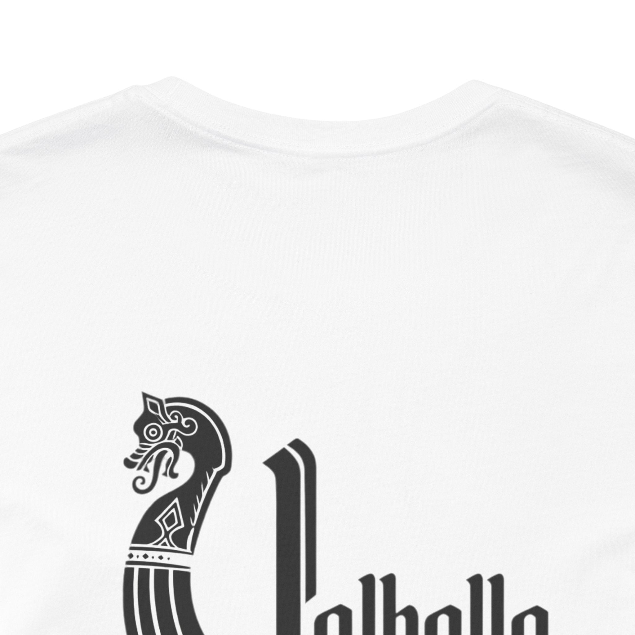 Nordic Warrior T-Shirt — Valhalla Awaits Viking Tee