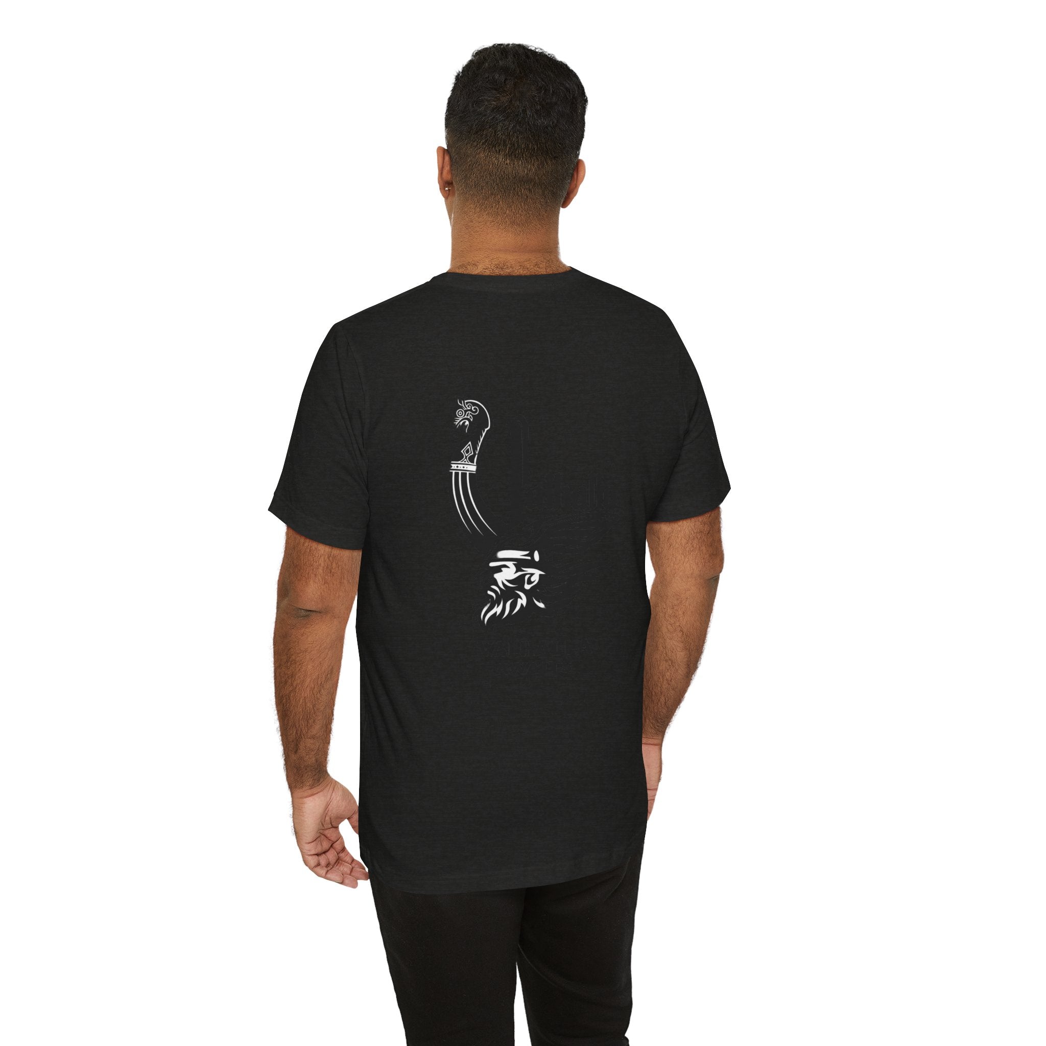 Nordic Warrior T-Shirt — Valhalla Awaits Viking Tee
