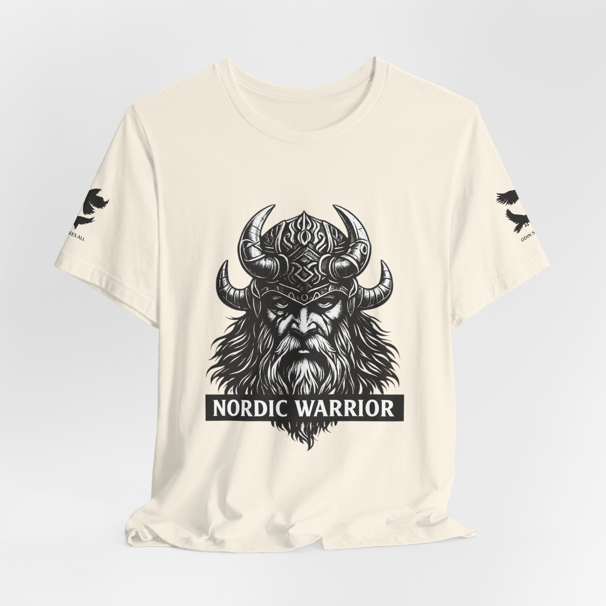 Nordic Warrior T-Shirt — Valhalla Awaits Viking Tee