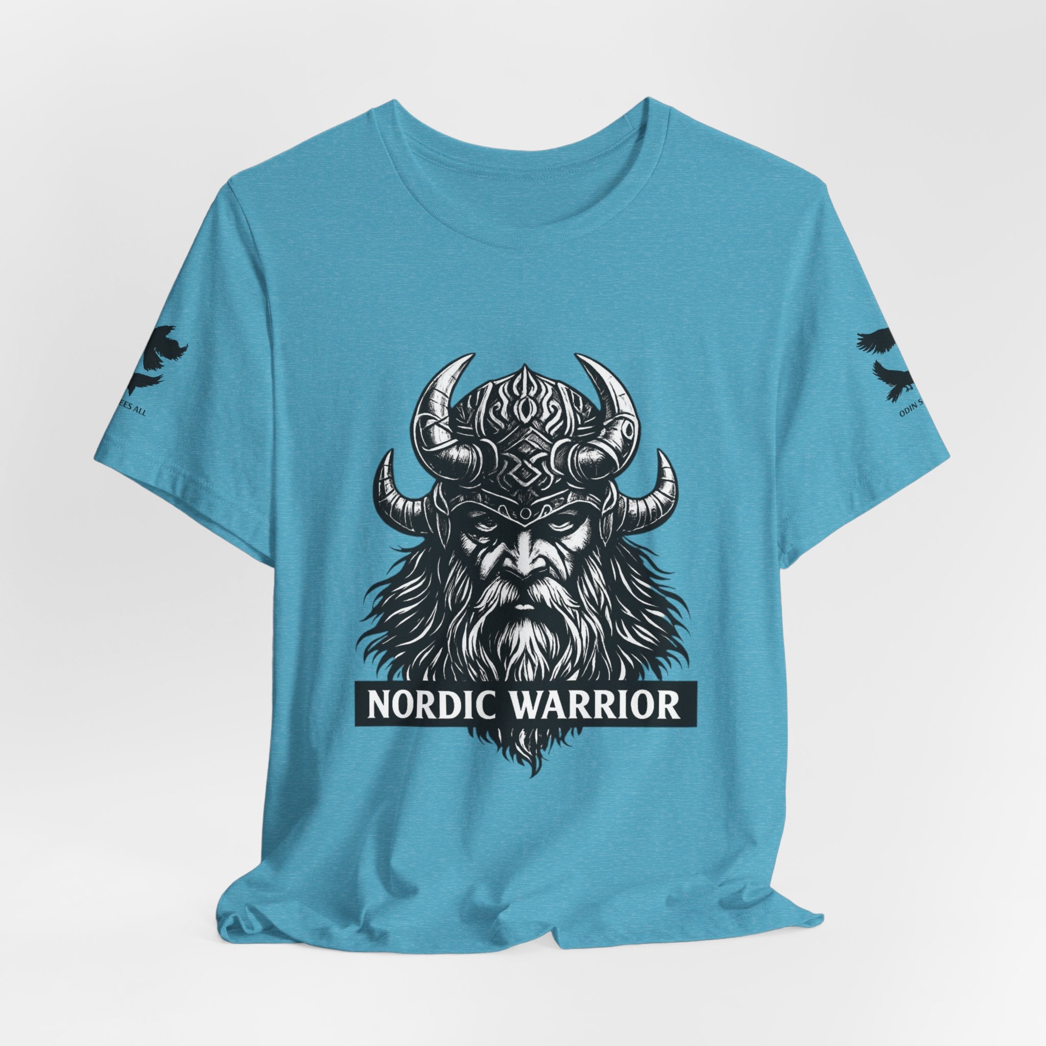 Nordic Warrior T-Shirt — Valhalla Awaits Viking Tee