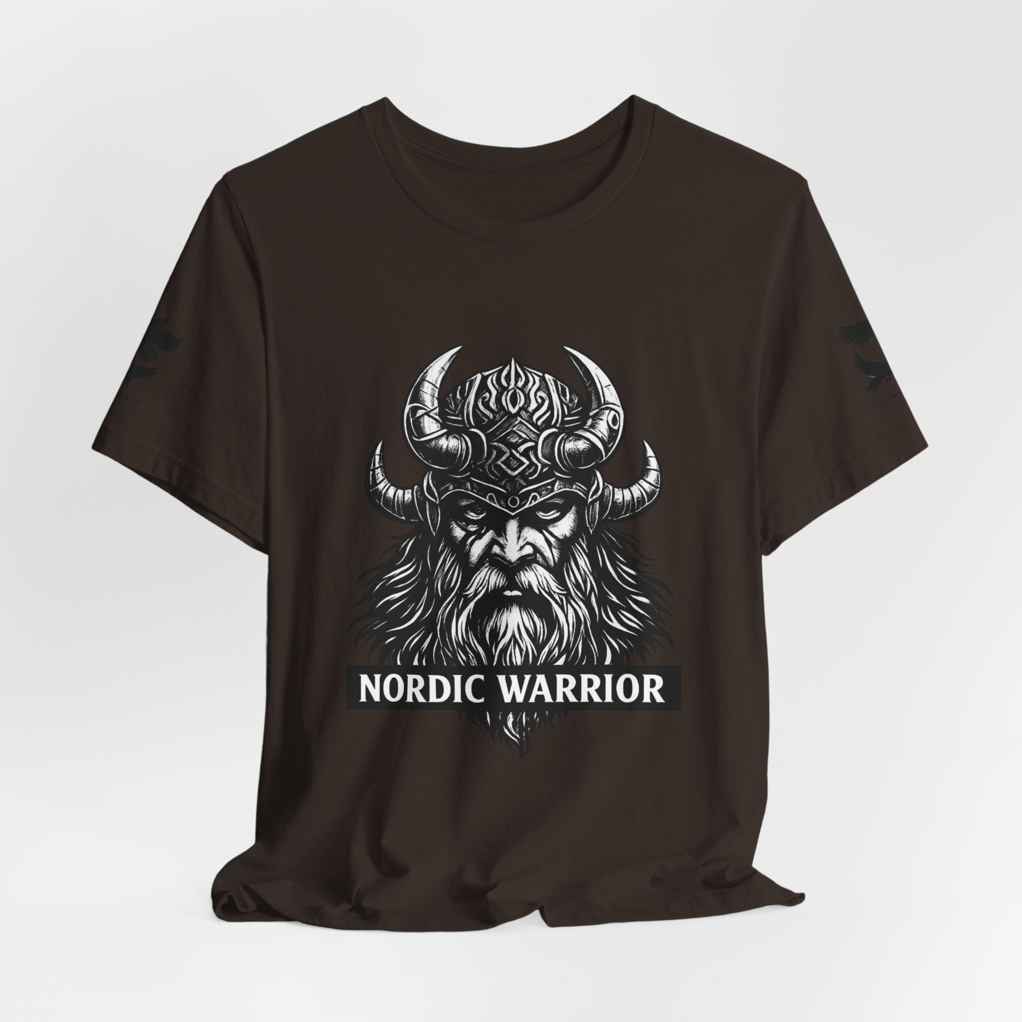 Nordic Warrior T-Shirt — Valhalla Awaits Viking Tee