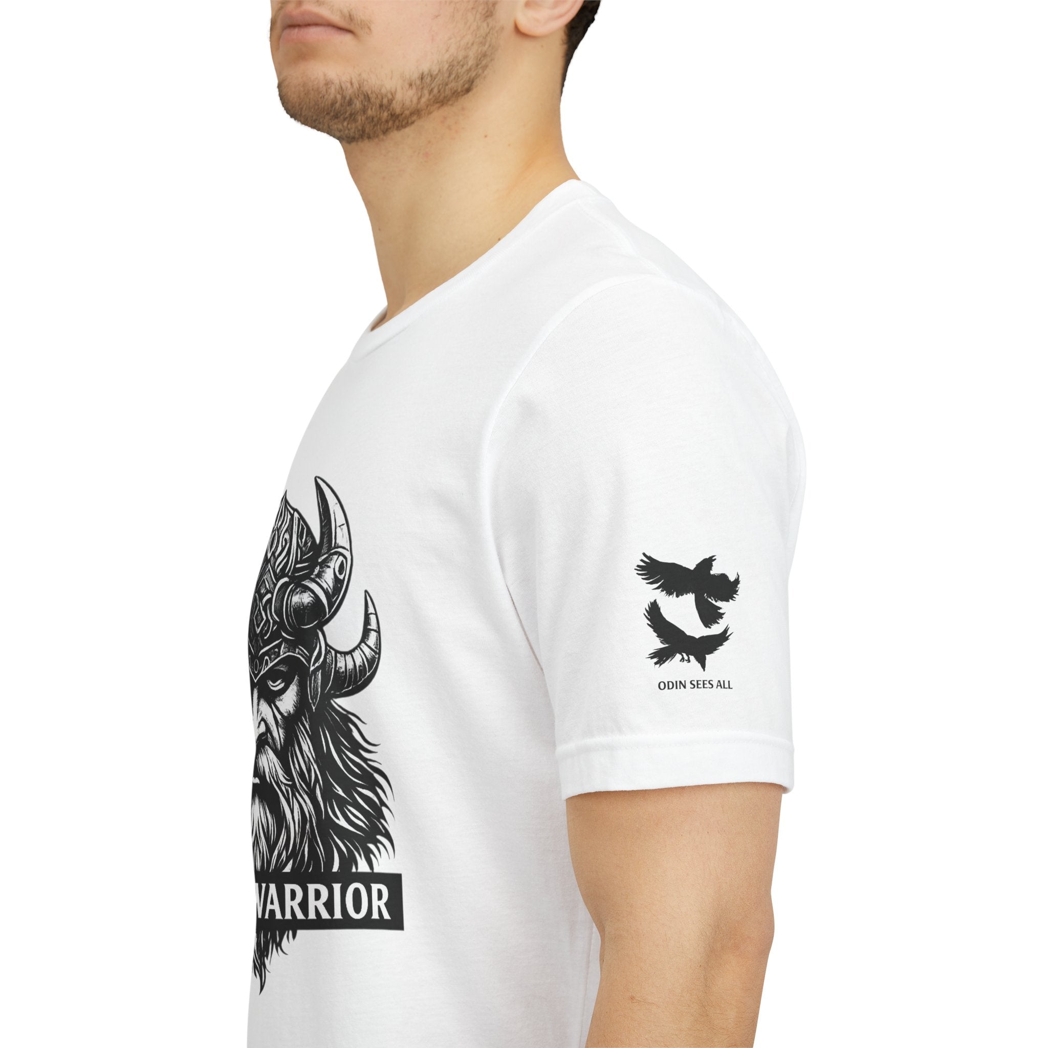 Nordic Warrior T-Shirt — Valhalla Awaits Viking Tee