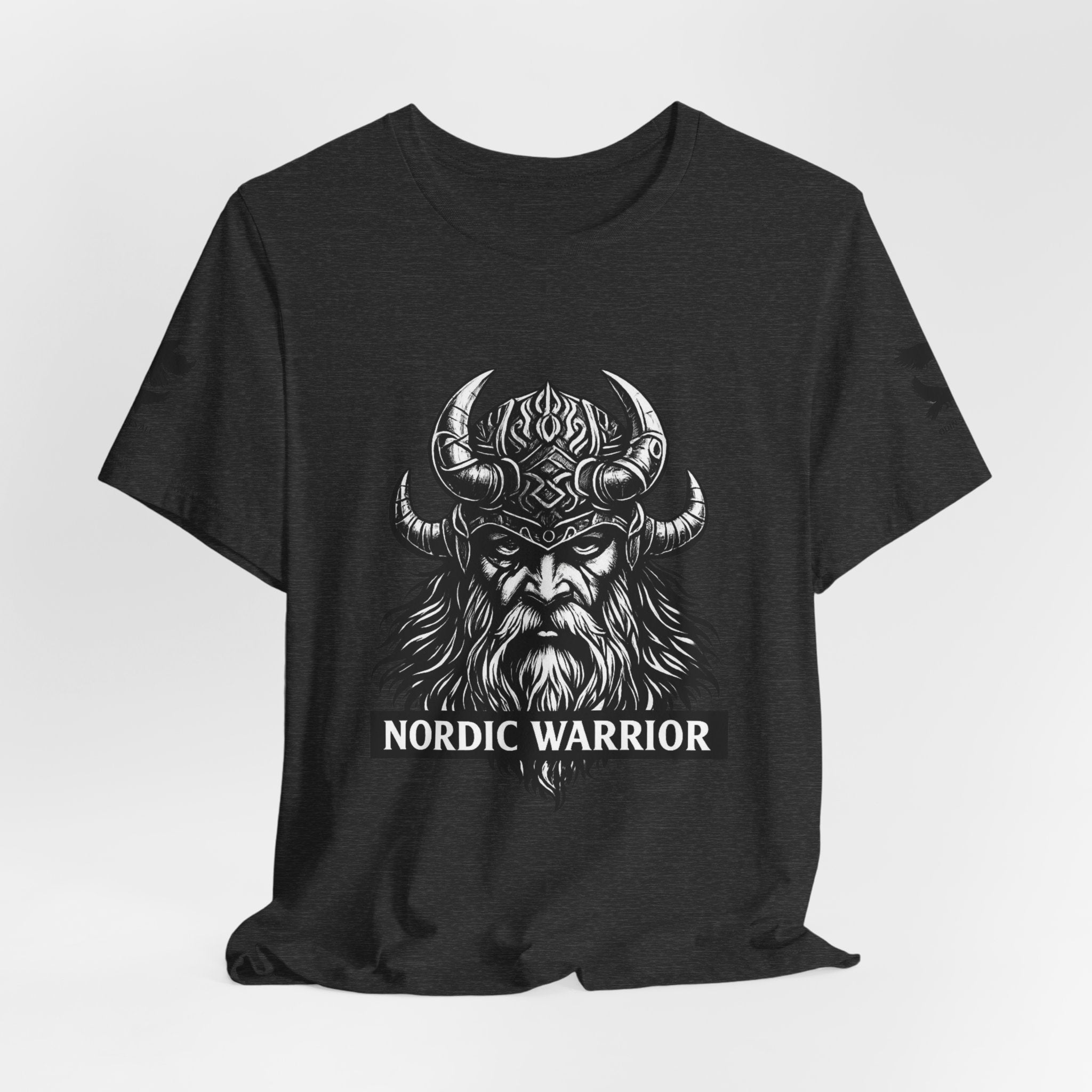 Nordic Warrior T-Shirt — Valhalla Awaits Viking Tee