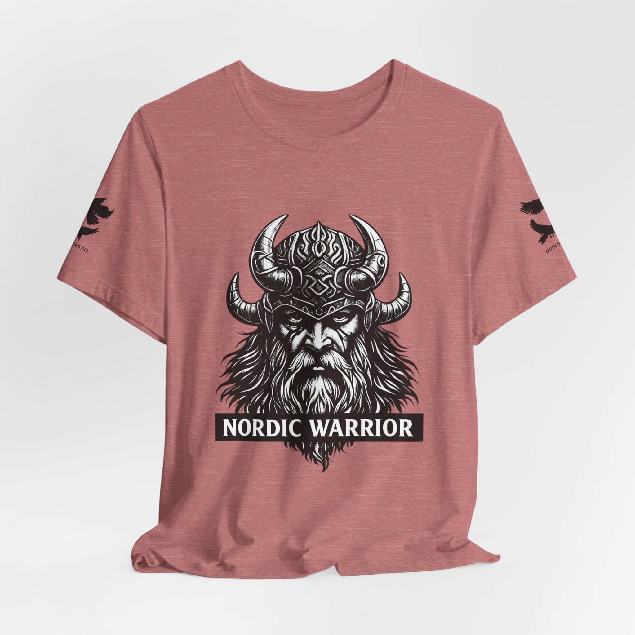 Nordic Warrior T-Shirt — Valhalla Awaits Viking Tee