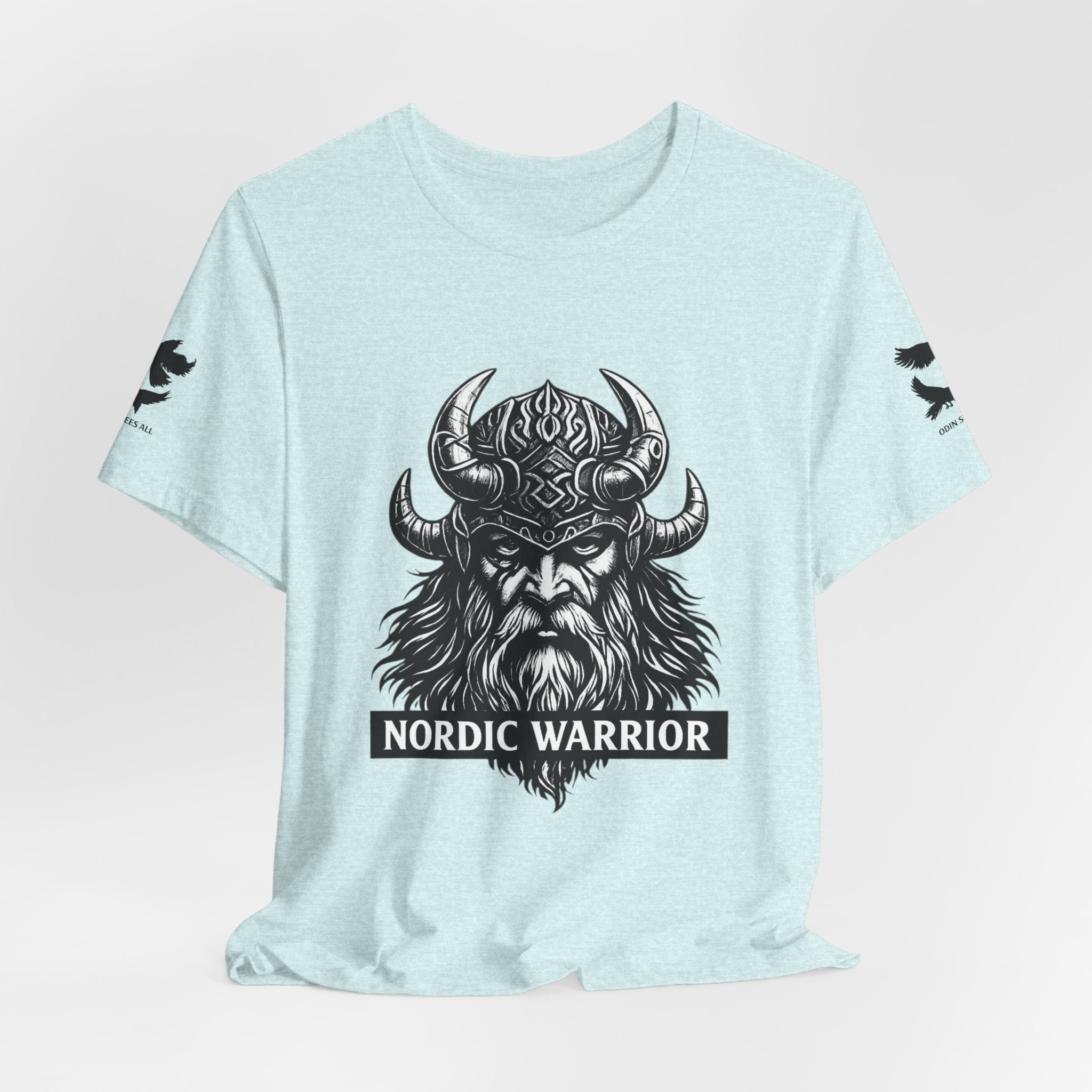 Nordic Warrior T-Shirt — Valhalla Awaits Viking Tee