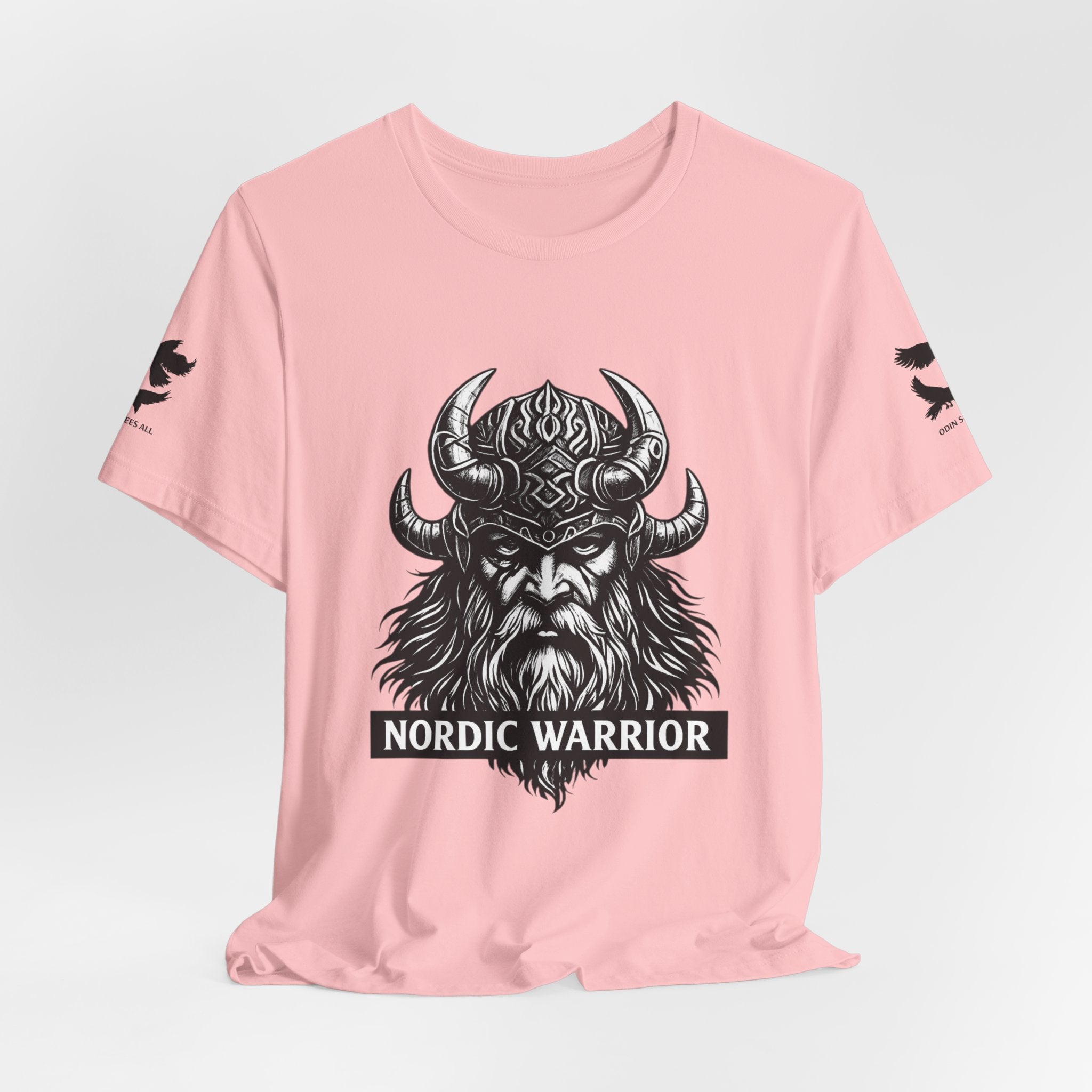 Nordic Warrior T-Shirt — Valhalla Awaits Viking Tee