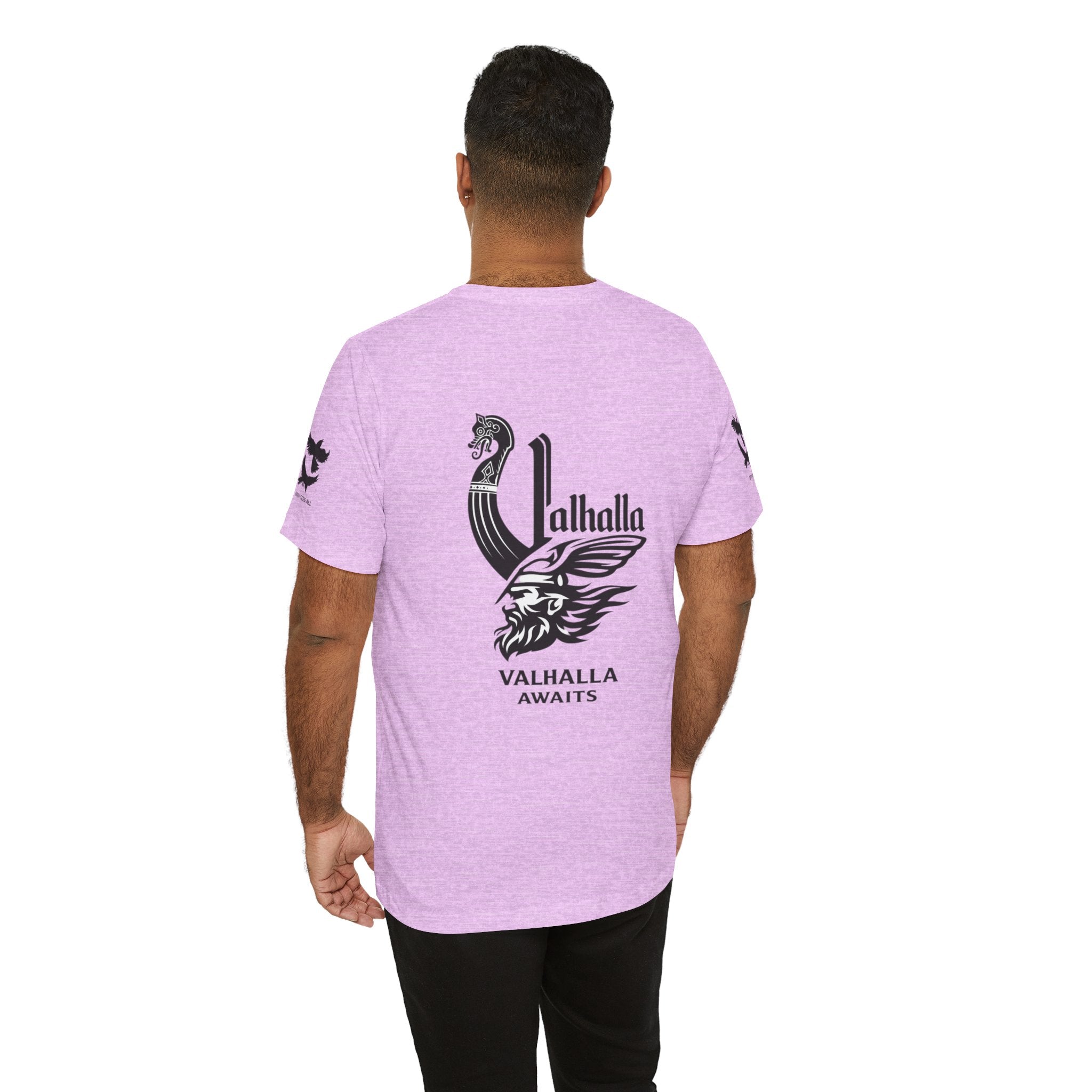 Nordic Warrior T-Shirt — Valhalla Awaits Viking Tee