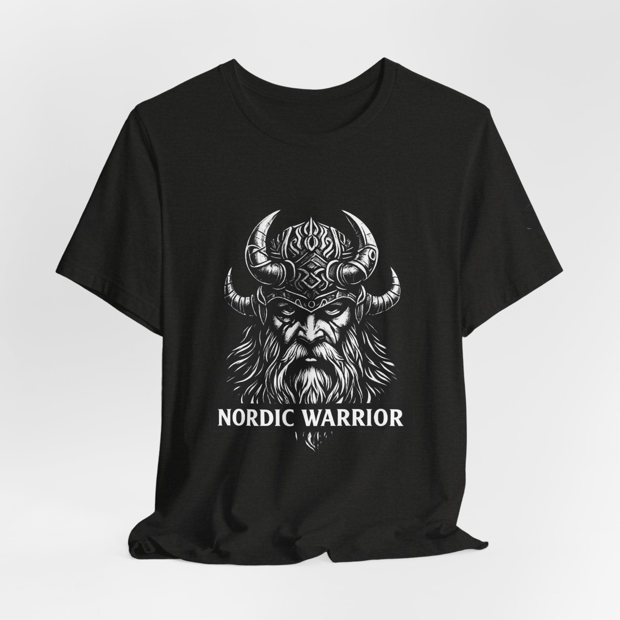 Nordic Warrior T-Shirt — Valhalla Awaits Viking Tee