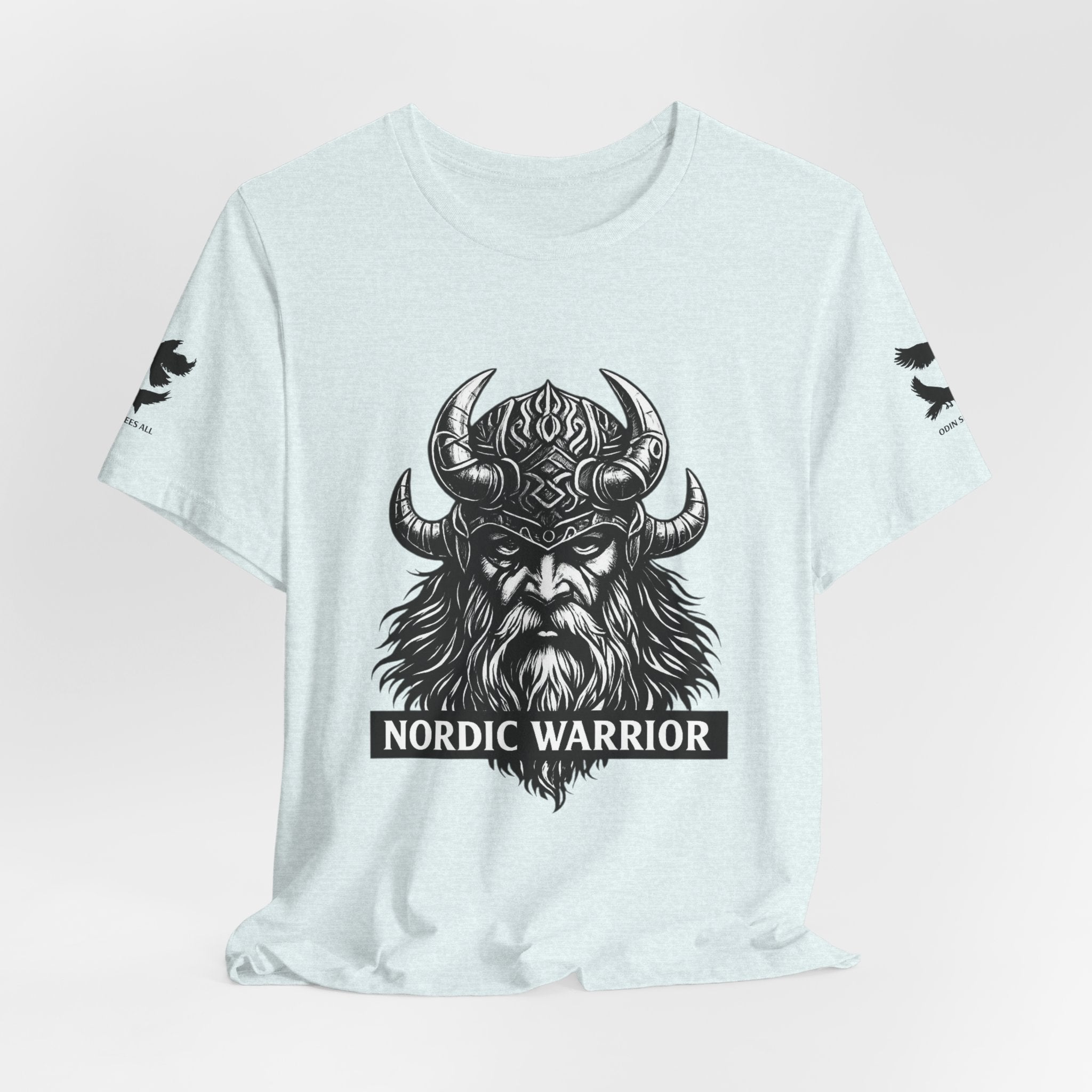 Nordic Warrior T-Shirt — Valhalla Awaits Viking Tee
